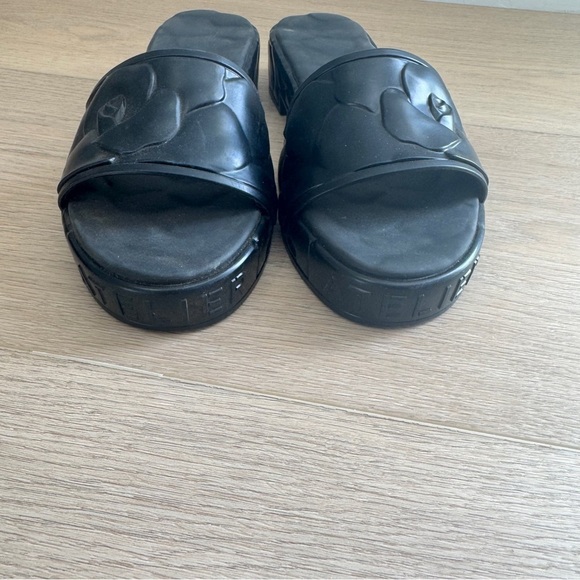 Valentino Atelier Rose Black Slide Women’s 38 MSRP $450 - Picture 5 of 9